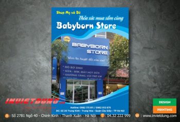 Tờ rơi shop thời trang mẹ & bé