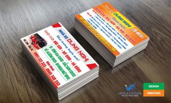 Mẫu card visit xe khách chuyên tuyến