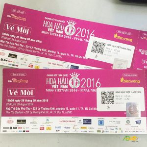 In vé sự kiện hoa hậu Việt Nam