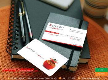 mẫu card visit của hàng bánh pizza