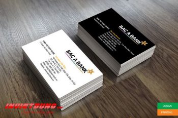 Mẫu card visit của ngân hàng Bắc Á Bank