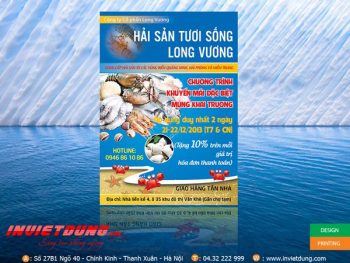Mẫu tờ rơi hải sản- nhà hàng hải sản đẹp