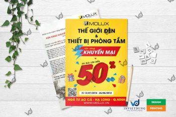 Mẫu tờ rơi quảng cáo khai trương cửa hàng thiết bị nhà tắm