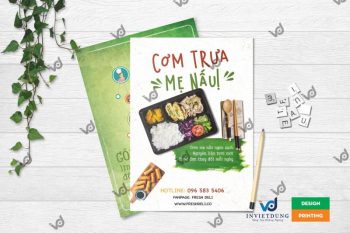 tờ rơi khai tương quán cơm