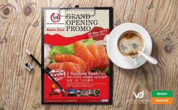 Mẫu tờ rơi quảng cáo khai trương nhà hàng