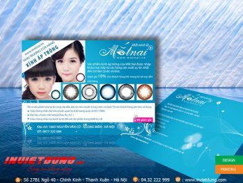 Mẫu tờ rơi đẹp kính áp tròng
