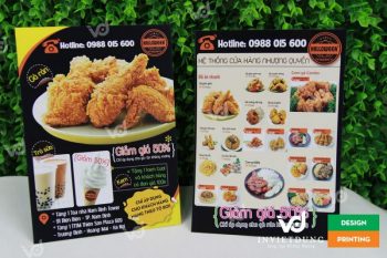 mẫu tờ rơi quảng cáo quán ăn nhanh
