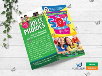 Mẫu tờ gấp 2 kích thước 20x20