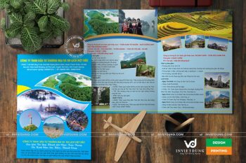 Mẫu tờ rơi A3 quảng cáo công ty du lịch