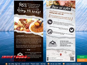 Mẫu tờ rơi nhà hàng hải sản khuyến mại