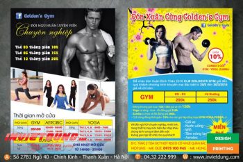 tờ rơi phòng gym