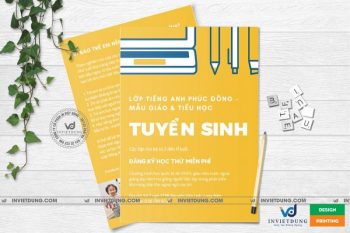 Tờ rơi tuyển sinh tiếng anh